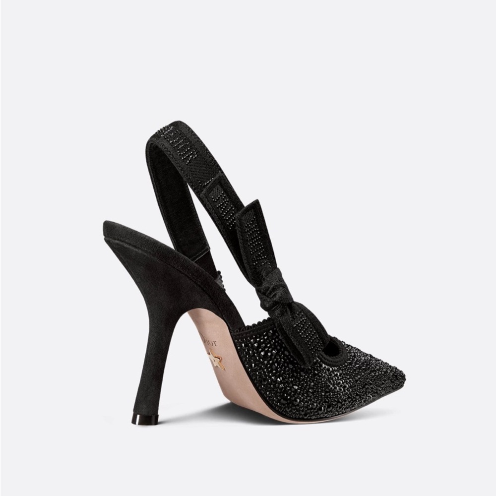 Elegant Black Slingback Heels - Picture 2 of 8